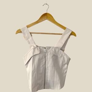 Beige corset style top